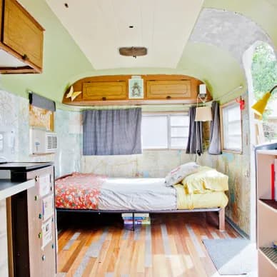 Vintage Airstream in East Austin, Texas